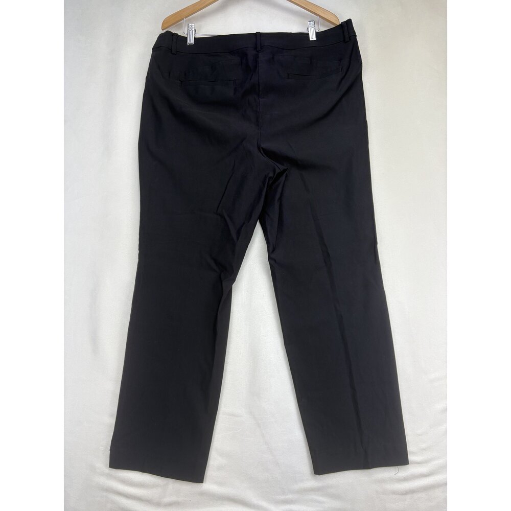 Lane Bryant Plus Size 20 Black Straight Leg Dress Pants - Picture 3 of 11